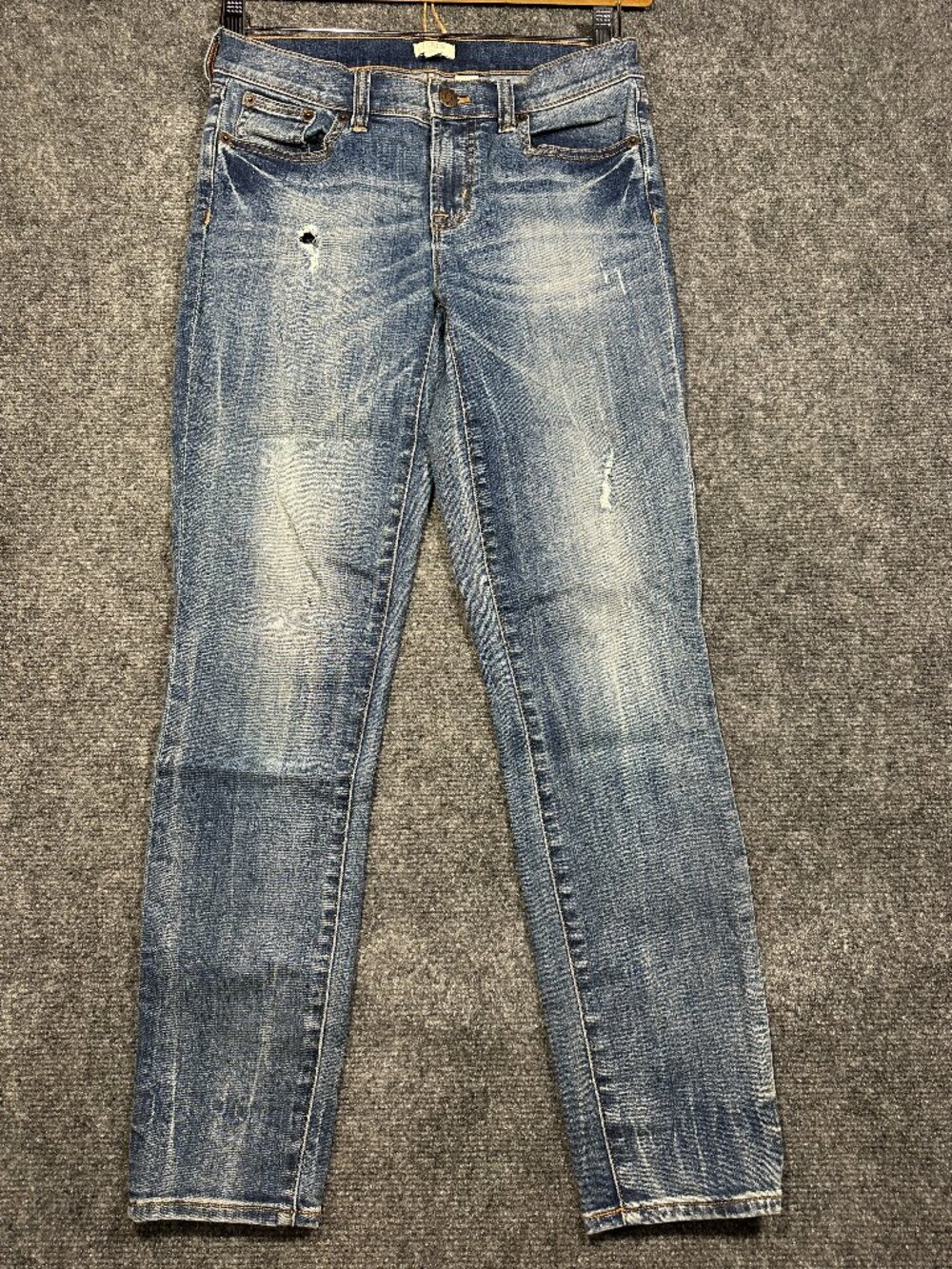 J Crew Jeans Womens 26 Skinny Distressed Stretch Cotton Pockets